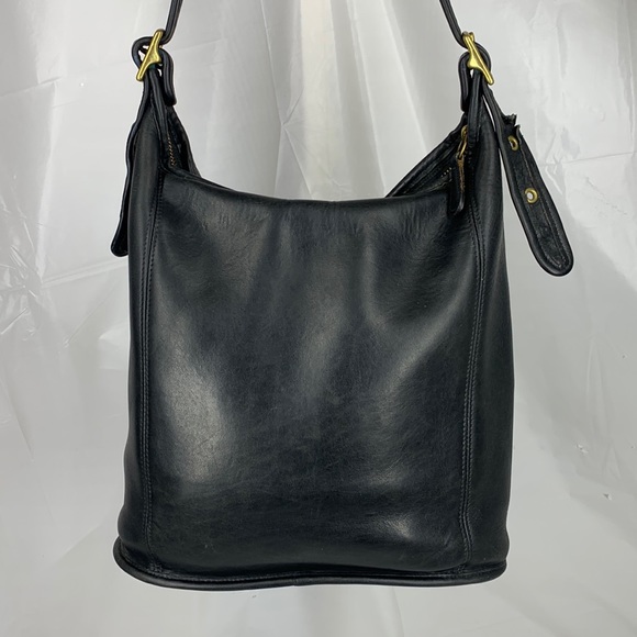 Coach Handbags - Coach Black Legacy Slim Duffel 9060 Vintage